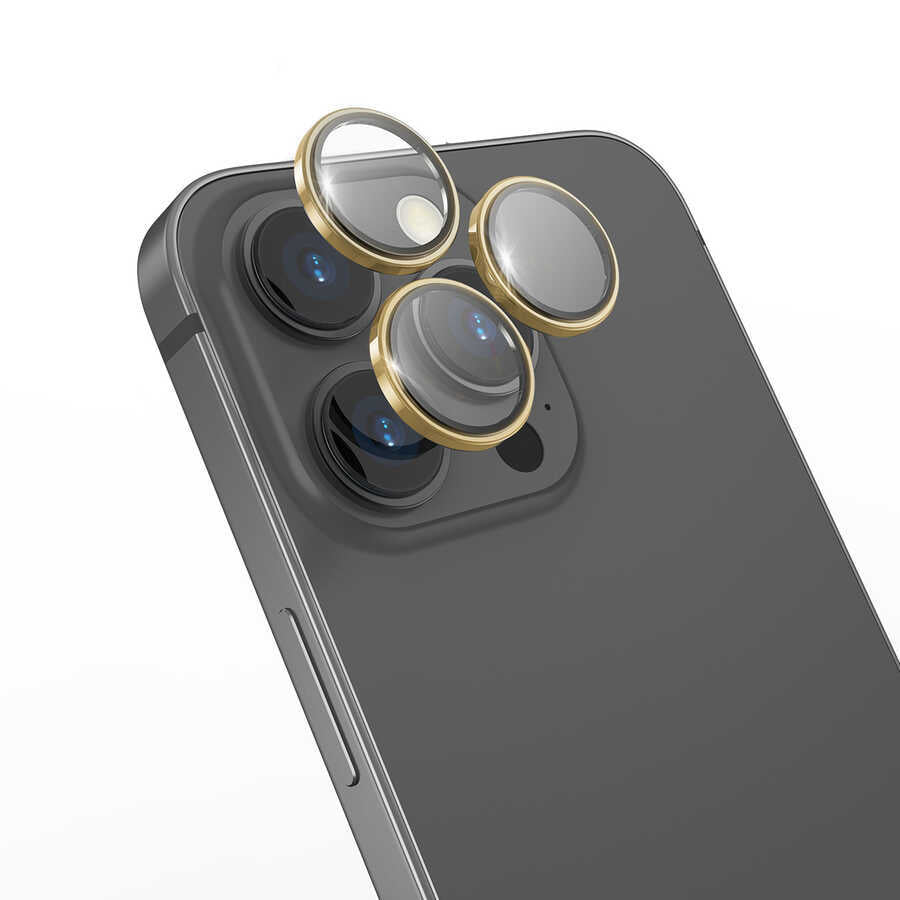Wiwu iPhone 16 Pro Lens Guard Metal Kamera Lens Koruyucu Wiwu iPhone 16 Pro Lens Guard Metal Kamera Lens Koruyucu